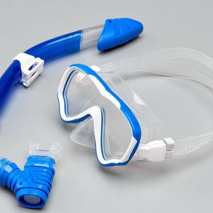 Masque de plongée léger pour enfants, ensemble de tuba, masque de plongée, lentille en verre trempé de 3,2 mm, silicone anti-buée, entièrement sec - Product Image 4