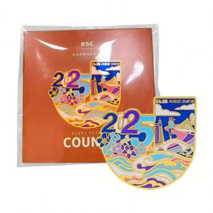 Wholesale Brooches High Quality Scratch-Resistant Durable Gifts Painted Enamel <b>Badges</b> for Events - Product Image 4
