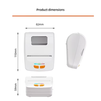 Imprimante thermique portable NORGEE Mini 58 mm, batterie 2000 mAh, USB / En stock