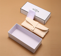 Étui à lunettes en cuir PU, minimaliste, haut de gamme, souple, artistique, rétro, sac de rangement pour lunettes de soleil, blanc