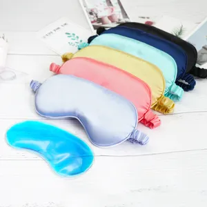 Hoa In Siêu Mịn Eyemask Du Lịch Kính Thoáng Khí Băng Lụa Satin Mặt Nạ Ngủ