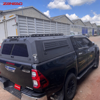 Capot rigide en alliage d'aluminium pour pick-up avec portes latérales solides et rails de toit pour Chevrolet Silverado