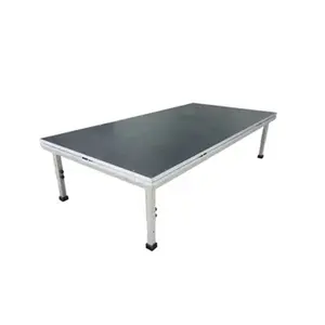 Easy install aluminum stage with adjustable height legs for sale