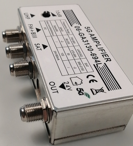 24V DC UHF 470-698MHz 5G amplificador FM + BII 88-230MHz sat 950-2150 MHz Amplificador de satélite cabecera Amplificador - Product Image 5