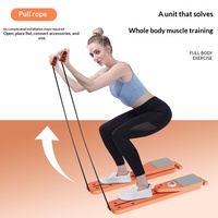 Machine d'exercice abdominale multifonctionnelle professionnelle portable 5-en-1, planche de Pilates pliable pour entraînement à domicile