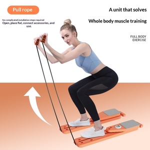Macchina Multifunzionale per Esercizi Addominali e di Equilibrio, Tavola <span class=keywords><strong>Pilates</strong></span> Professionale Portatile 5-in-1 Pieghevole per Allenamento Domestico - Product Image 6