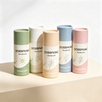 Petit tube en papier vide rond en kraft, 10 ml, 30 ml, 50 ml, 100 ml, taille personnalisée, pour baume à lèvres, déodorant, cosmétiques, cylindre en carton en vrac