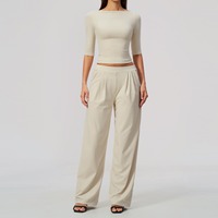 Nouvel ensemble de vêtements de sport pour femmes, décontracté, pour la course à pied, la gym, le fitness, le yoga, séchage rapide, vêtements de sport