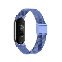 Bracelet de montre en métal de luxe pour Xiaomi Band 8, en acier inoxydable, de remplacement, pour montre intelligente Mi Band 8, pour femmes