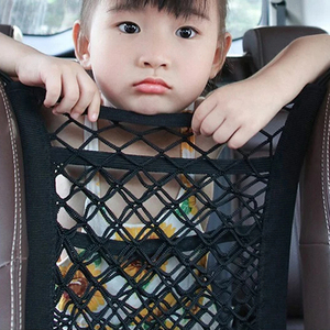 Car Interior Trunk <b>Seat</b> Back Elastic Mesh Net <b>Seat</b> Side Organizer Car Styling <b>Storage</b> Pocket Holder - Product Image 6