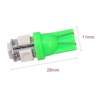 10 Stück T10 LED W5W 5050 5SMD 12V LED Auto-Innenbeleuchtung Kennzeichenbeleuchtung Blinkerlampen 5w5 T10 Weiß Rot Gelb Grün Rosa Blau