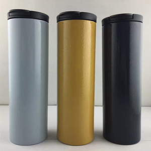 Gobelet isotherme en acier inoxydable 8016 avec couvercle rabattable pour le café en extérieur et le cyclisme - Product Image 1