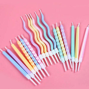 Adorno Personalizado <span class=keywords><strong>de</strong></span> Metal para Pastel KLS, Decoración para Hornear Postres y Cupcakes <span class=keywords><strong>de</strong></span> Boda y <span class=keywords><strong>Cumpleaños</strong></span> Arcoíris, Vela Fina en Espiral <span class=keywords><strong>de</strong></span> Feliz <span class=keywords><strong>Cumpleaños</strong></span> para Pascua - Product Image 5