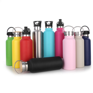 Eco-Friendly Double Wall 12-32 oz Stainless Steel Vacuum Insulated Leak-Proof Handgrip <b>Water</b> <b>Bottle</b> 6-12 Hours Thermal - Product Image 1
