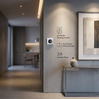 Termostato Inteligente de Pared con Control por WiFi y APP, Contacto Seco 3A, Dial Giratorio para Calefacción por Suelo Radiante, Ideal para Hoteles y Salas de Estar, Flexible