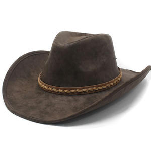 Sombrero de Fieltro Estilo Western de Cuero PU al por Mayor, Transpirable, de Secado Rápido, para Exteriores, con Logotipo Personalizado, Color Personalizado, Hecho a Mano, Unisex, Clásico - Product Image 6