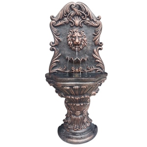 Testa di Leone Decorativa da Giardino Autoportante in Resina di Fibra di Vetro, Tema Natura, Elettrica e Portatile per Esterni - Product Image 1