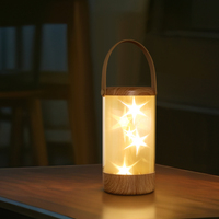 Lumière décorative murale pour chambre d'enfant, motif étoile en bois, prise USB directe, lumière d'ambiance pour chambre à coucher