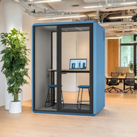 Chambre Intérieure Mobile Insonorisée Cabine Téléphonique Bureau Entrepôt Muet Isolation Bruit Studio Insonorisé Cosse Silencieuse