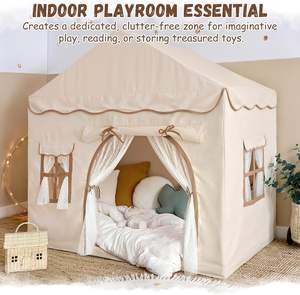 Casa de Juegos Infantil Personalizada, Resistente, para Interiores y Exteriores, de Color Beige, Tipo Carpa - Product Image 6