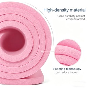 Tapete de Yoga NBR de 8/10 mm de Grosor Extra, 183x61 cm, Alta Densidad, Antideslizante, Acolchado, para <span class=keywords><strong>Pilates</strong></span> y Fitness, con Logotipo Personalizado, Fabricante Mayorista - Product Image 3