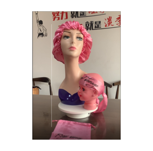Ensemble de perruques avec foulard pour fixer les bords, perruques frontales en dentelle, bonnet de nuit en satin double couche pour enfants et adultes - Product Image 2