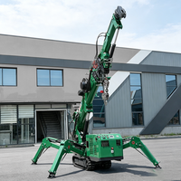 Mini-grue araignée montée sur chenilles Tonlita à prix d'usine, puissance élevée, avec nacelle