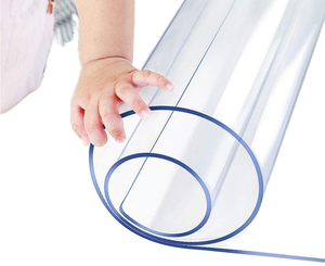 Vente chaude Transparent PVC <span class=keywords><strong>En</strong></span> Plastique Nappe À L'huile Rouleau <span class=keywords><strong>En</strong></span> <span class=keywords><strong>Verre</strong></span> Souple Résistant À L'huile <span class=keywords><strong>Table</strong></span> Top <span class=keywords><strong>Protection</strong></span> pour La Maison De Noël - Product Image 1