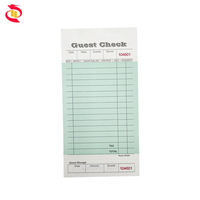 Bloc-notes de commande pour serveur en papier offset personnalisé à une seule couche et une seule partie