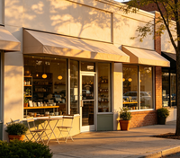 Boutique de mode en structure métallique, magasin de vente au détail préfabriqué, grande vitrine en verre, magasin de vêtements commercial préfabriqué
