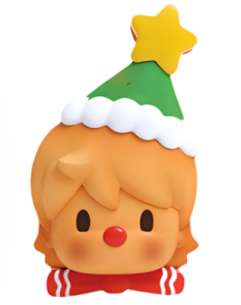 Figurine de Noël en forme de biscuit au sucre givré Sweet Bean