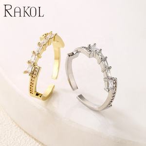 <span class=keywords><strong>Bague</strong></span> en <span class=keywords><strong>or</strong></span> <span class=keywords><strong>18</strong></span> <span class=keywords><strong>carats</strong></span> pour femme, bijoux en zircon cubique, vente en gros, RP5092, Offres Spéciales - Product Image 4