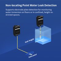 Sistema de Alarma de Fugas de Agua Eléctrico Sin Localización SHOONIS RS485 con Zumbador, Detección de Fugas en Líneas de Cable de Una Sola Línea para Salas de TI/Centros de Datos