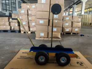 Chariot de transport à quatre roues de 10 pouces en métal (fer) pour verre/granit, 960x280x130mm, cadre, origine Chine, OBM, adapté à la vente au détail - Product Image 2