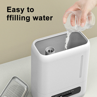 Humidificateur d'air électrique intelligent à ultrasons, vente en gros du fabricant, capacité 4L, humidité constante, brume silencieuse pour chambre à coucher et maison