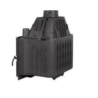 Insert de cheminée à bois en fonte de 14 kW pour appartements, villas, intérieur