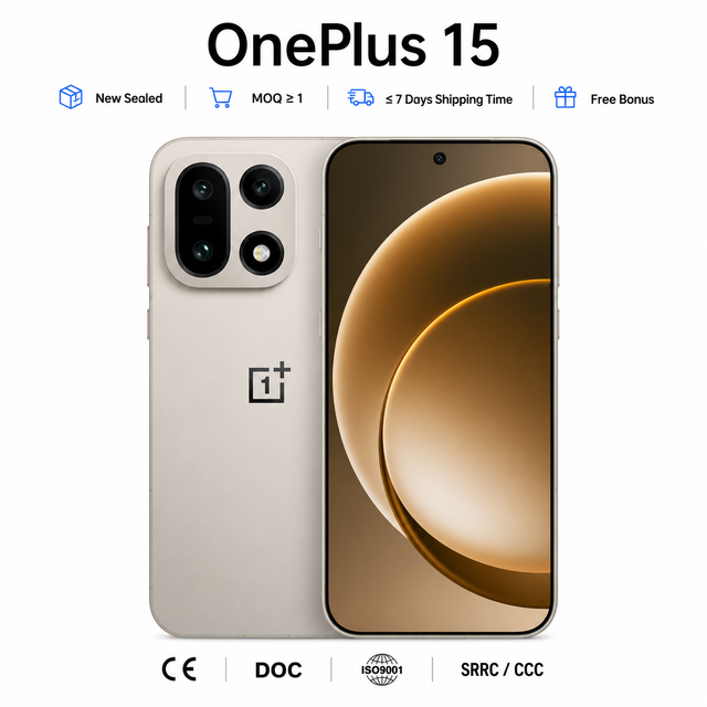 Newest OnePlus 15 5G Smartphone Snapdragon 8 Elite Gen 5 Hasselblad Camera 7000mAh Battery 1.7" 2K AMOLED 120W Quick Charge CN