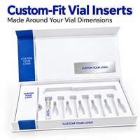 Boîtes magnétiques personnalisées pour flacons de peptides avec impression de boîtes en papier personnalisées