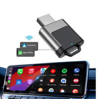 Adaptador USB Mini 2 en 1 Inalámbrico Portátil para Apple CarPlay y Android Auto, Bluetooth 5.2, Conexión Estable Universal para Pantalla Original del Automóvil
