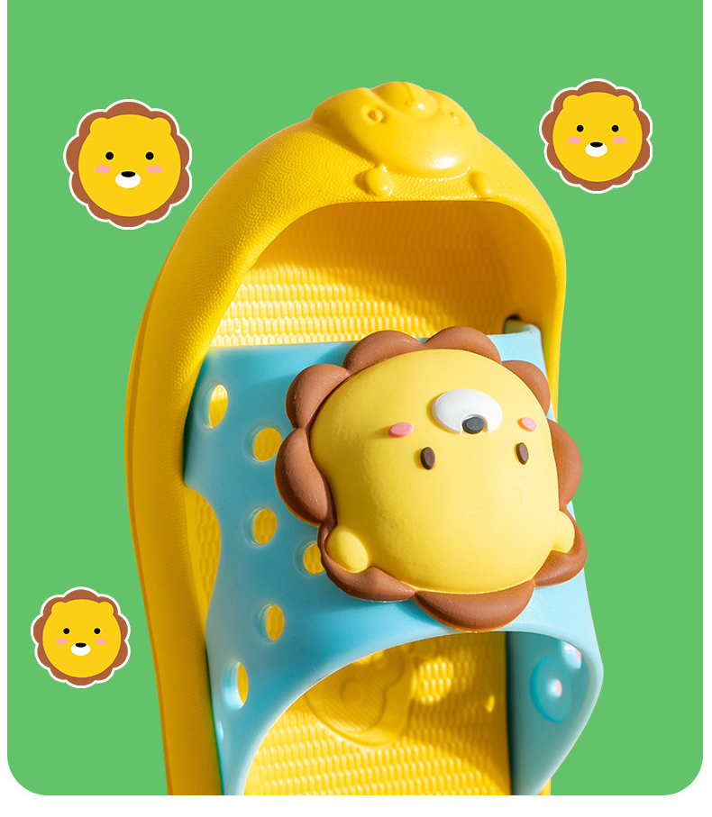 Cartoon Summer Sandals Slippers Kids Flat Toe Shoes Sandals for Boys and Girls