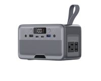 Générateur solaire portable 100W avec prise AC, charge rapide, éclairage de secours extérieur pour le camping et les voyages