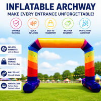 Voûte gonflable de sport pour les promotions d'anniversaire Voûte gonflable promotionnelle personnalisable