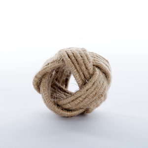 Servilleteros de yute trenzados al por mayor de fábrica, servilleteros de <span class=keywords><strong>cuerda</strong></span> de Yute natural tejidos a mano, servilleteros trenzados con nudo marinero - Product Image 3