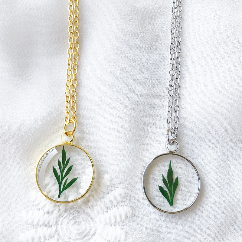 Natur Wald Echte Getrocknete Gepresste Bltter Grner Farn Blten Schmuck  Epoxidharz Ohrringe und Halsketten Set| Alibaba.com
