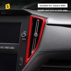 Promotion : Décoration en fibre de carbone véritable pour Subaru WRX 22-23, sortie d'air latérale centrale, technique de tissage transfrontalier - Product Image 3