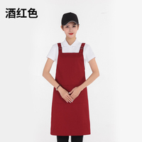 Tablier de cuisine imperméable personnalisé pour femmes, brodé, uniforme de restaurant pour serveurs et chefs d'hôtel