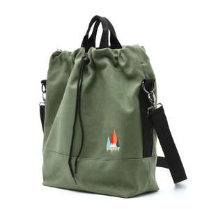Custom Logo Women <b>Canvas</b> Tote Handbags Casual Shoulder Ladies Work Sport Yoga <b>Drawstring</b> <b>Bag</b> Crossbody <b>Bag</b> With Embroidery - Product Image 1