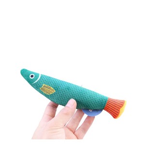 Juguetes para gatos Aduck, juguetes para provocar a los gatos, juguetes con hierba gatera, juguetes de peluche estampados/juguetes con sonido de peces oceánicos - Product Image 5