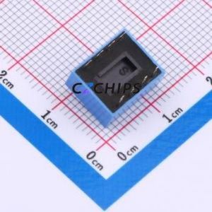 DS-04-B DIP Switch Through hole Component (THT) Switch ( Number of Switch Sections: 4 )( Lead Spacing: 2.54mm )( Color: Blue ) - Product Image 2