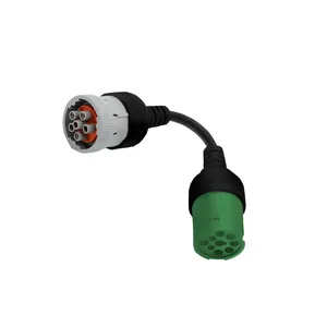 Cavo verde 6 pin J 1708 maschio a j 1708 9 pin maschio